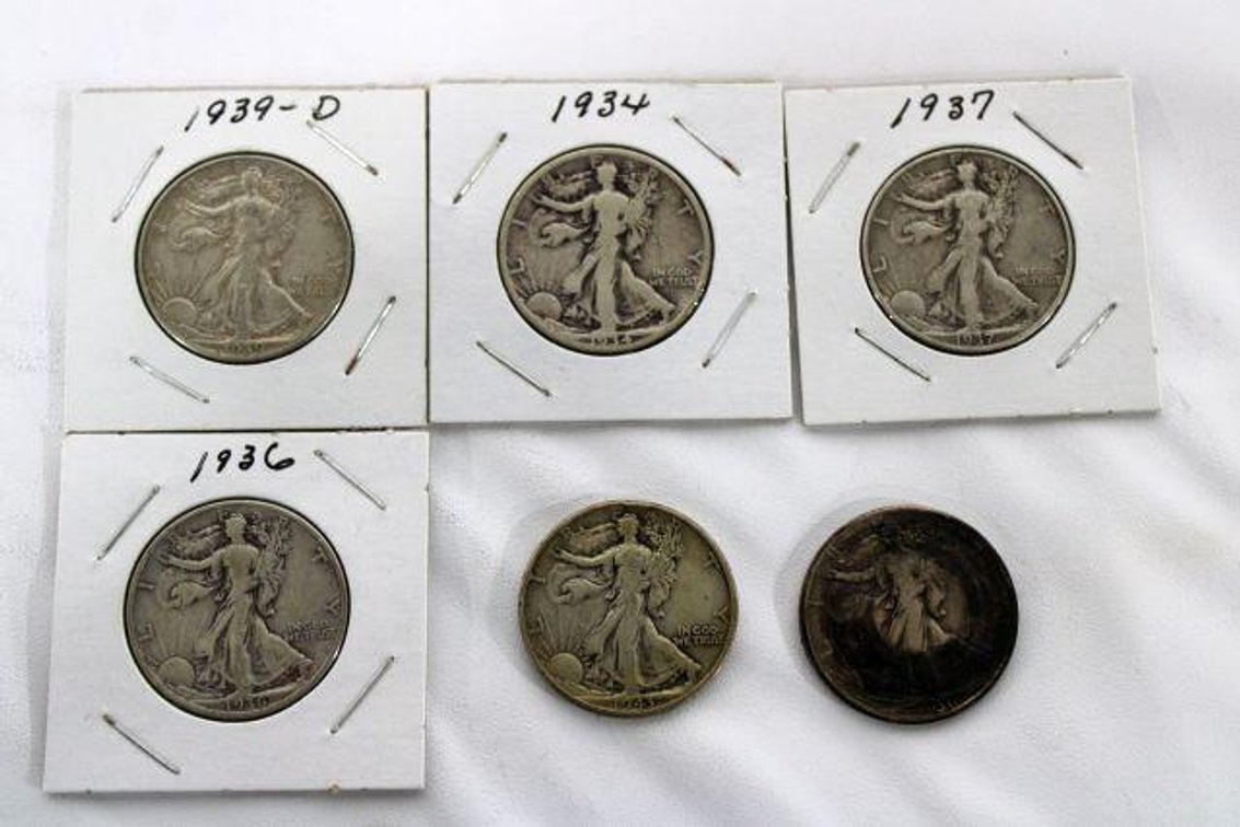WALKING LIBERTY HALF DOLLARS