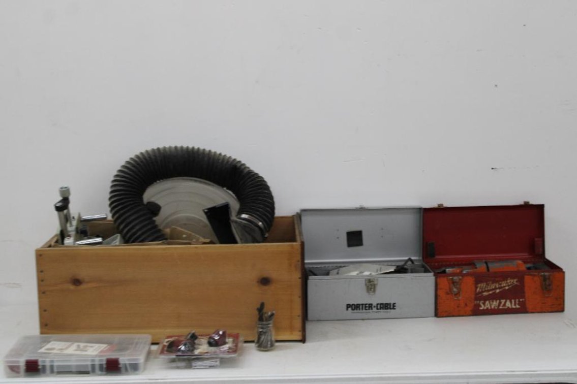 SAWZALL, JOINTER, VISE, ETC