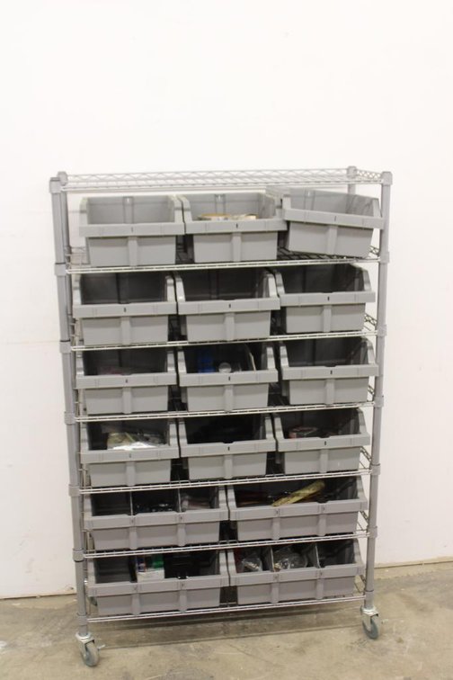 WIRE RACK & CONTENTS