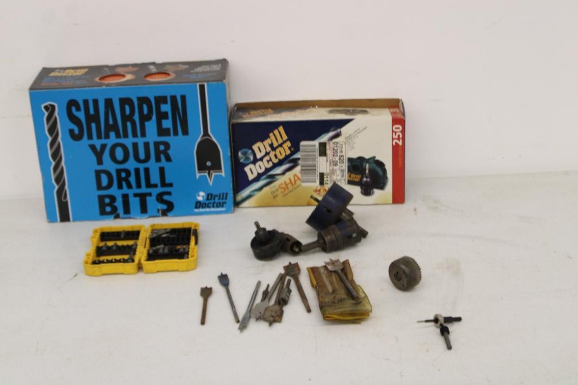 DRILL BITS, BIT SHARPENERS, HOLE SAWS