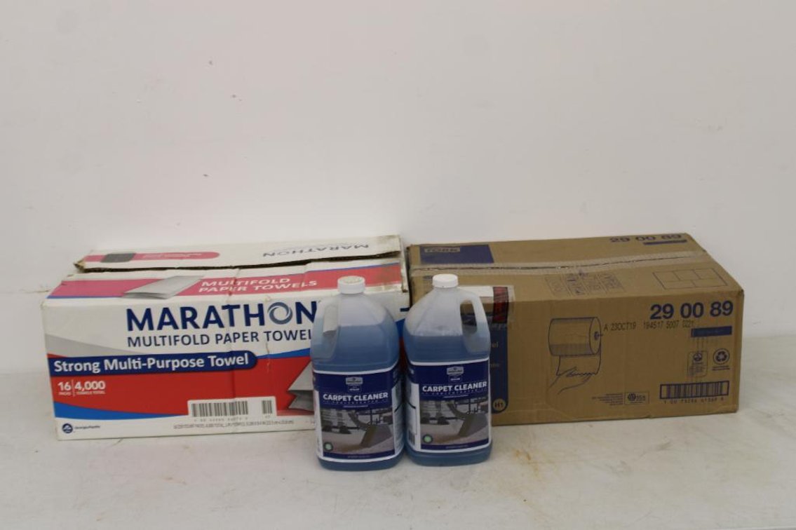 COMMERCIAL PAPER TOWELS & CARPET CLEANER
