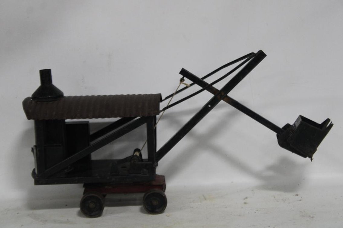 VINTAGE STEAM SHOVEL DRAG LINE TOY
