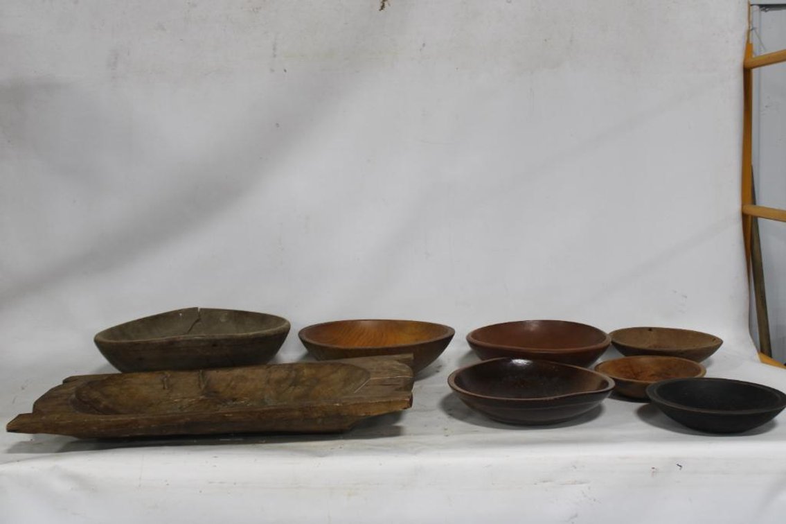 PRIMITIVE WOODEN BOWLS