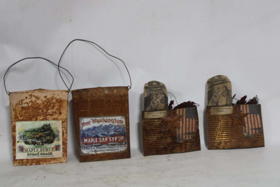 PRIMITIVE TIN DECOR