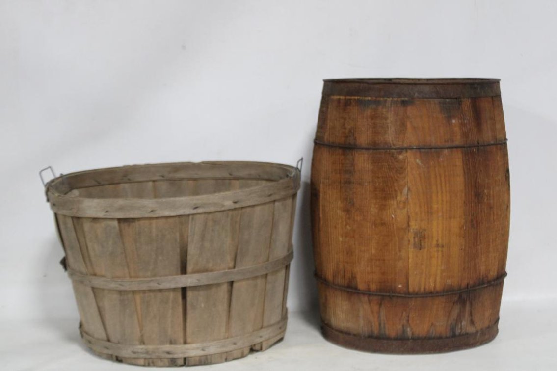PRIMITIVE BASKET AND BARREL