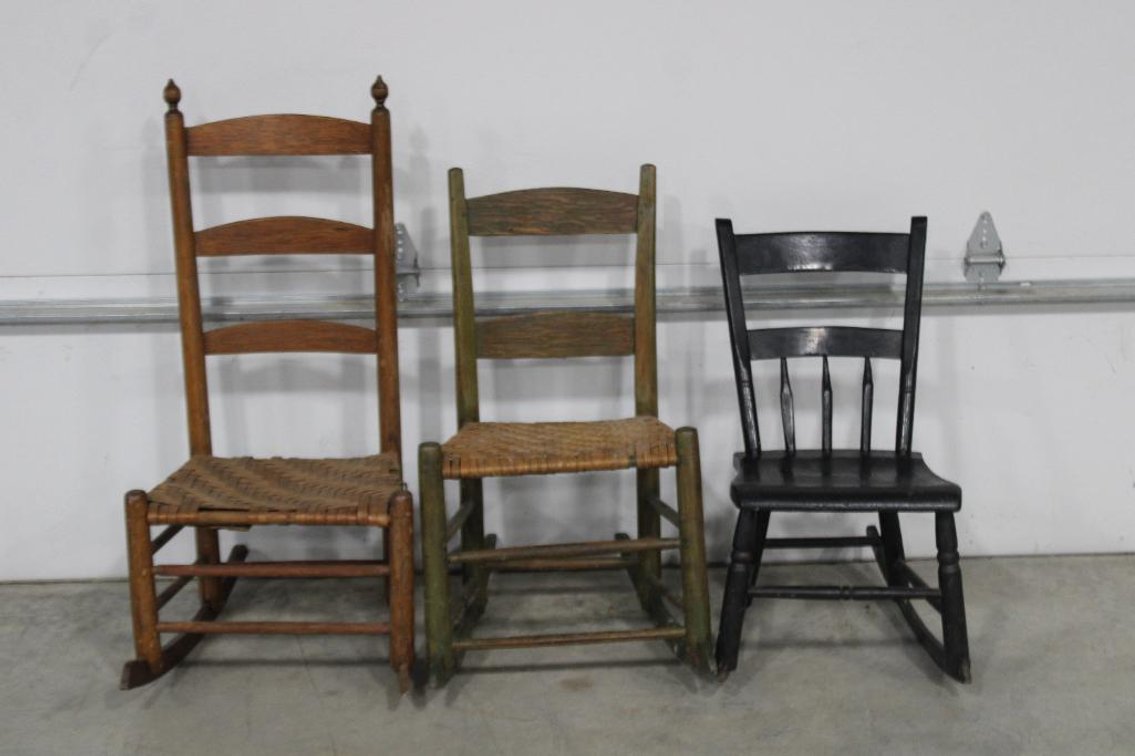 ANTIQUE ROCKING CHAIRS