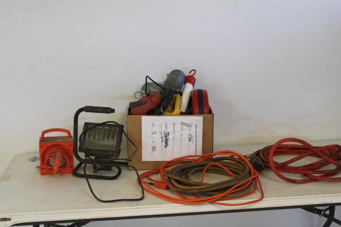 EXTENSION CORDS & WORK LIGHTS