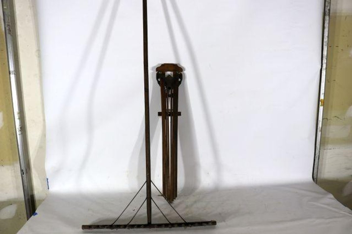 ANTIQUE DRYING RACK & RAKE