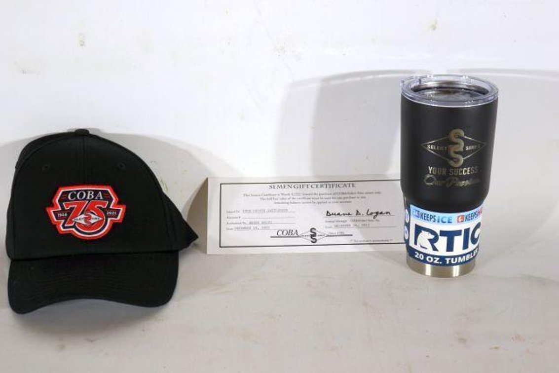 SEMEN GIFT CERTIFICATE W/ HAT AND ARTIC CUP