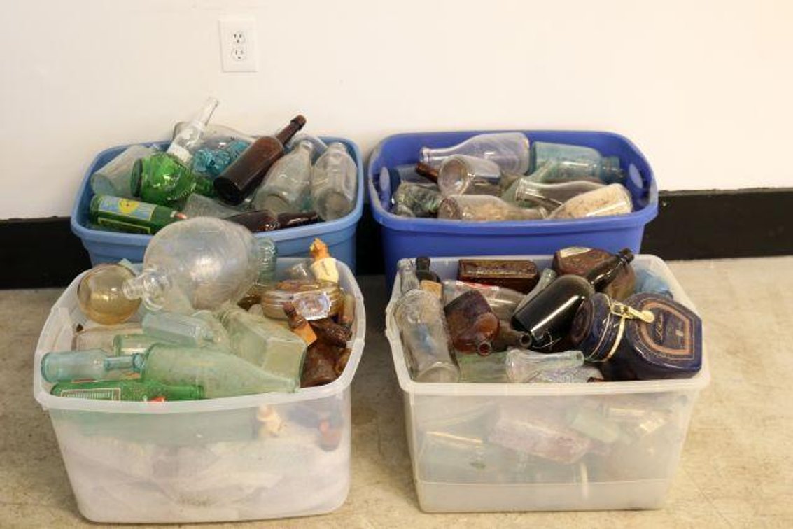 4 TOTES OF BOTTLES