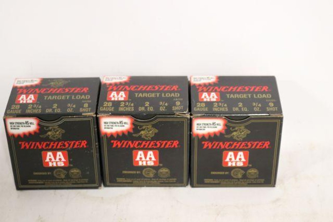 75 ROUNDS WINCHESTER 28 GAUGE SHOTSHELLS