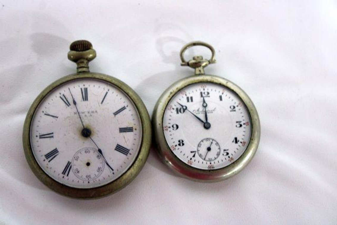 NEW ERA AND TACY WATCH CO ADMIRAL POCKET WATCHES 