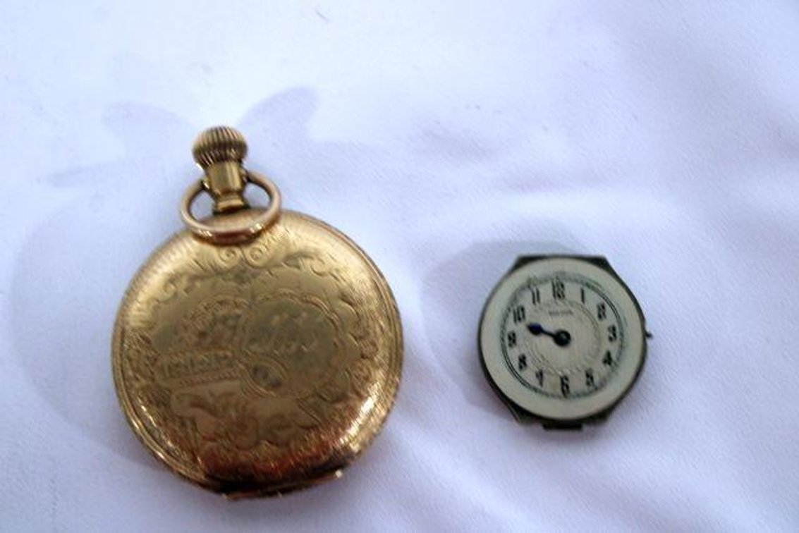 BWC POCKET WATCH AND BULOVA WATCH INSIDES
