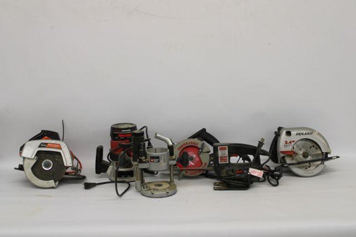 CORDED SAWS AND ROUTER