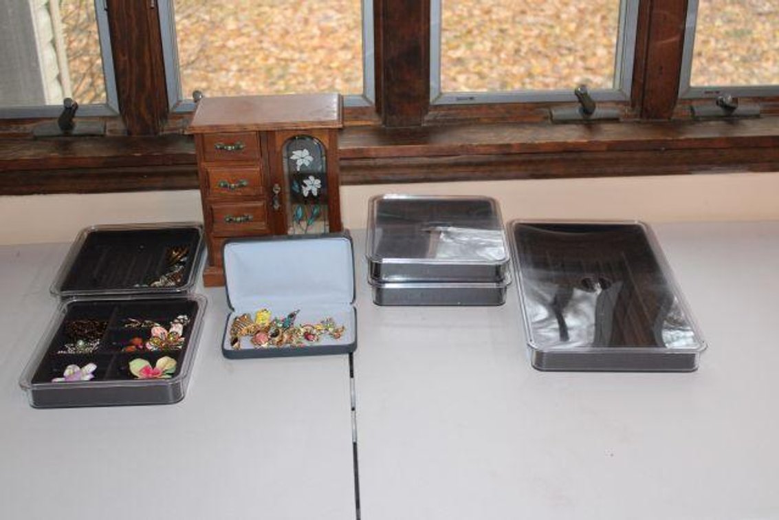 COSTUME JEWELRY AND CASES