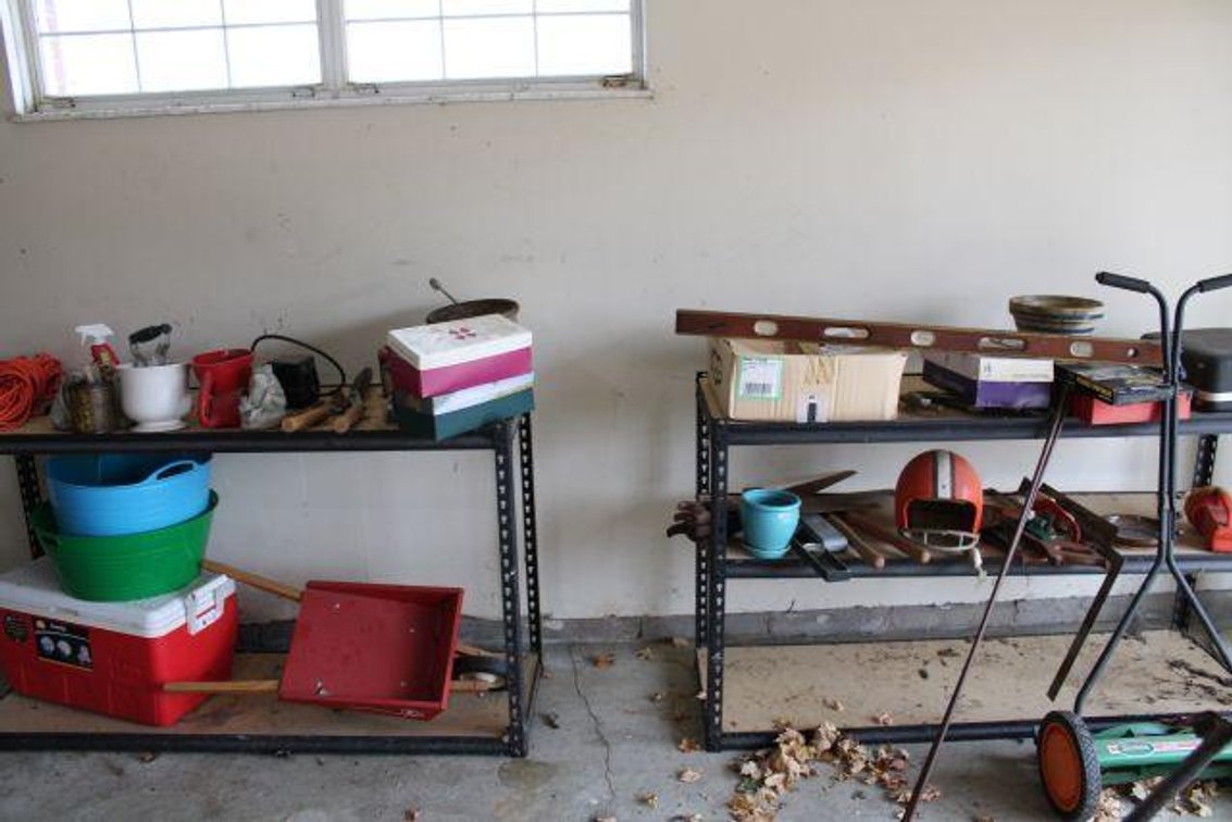 SHELVING AND CONTENTS 