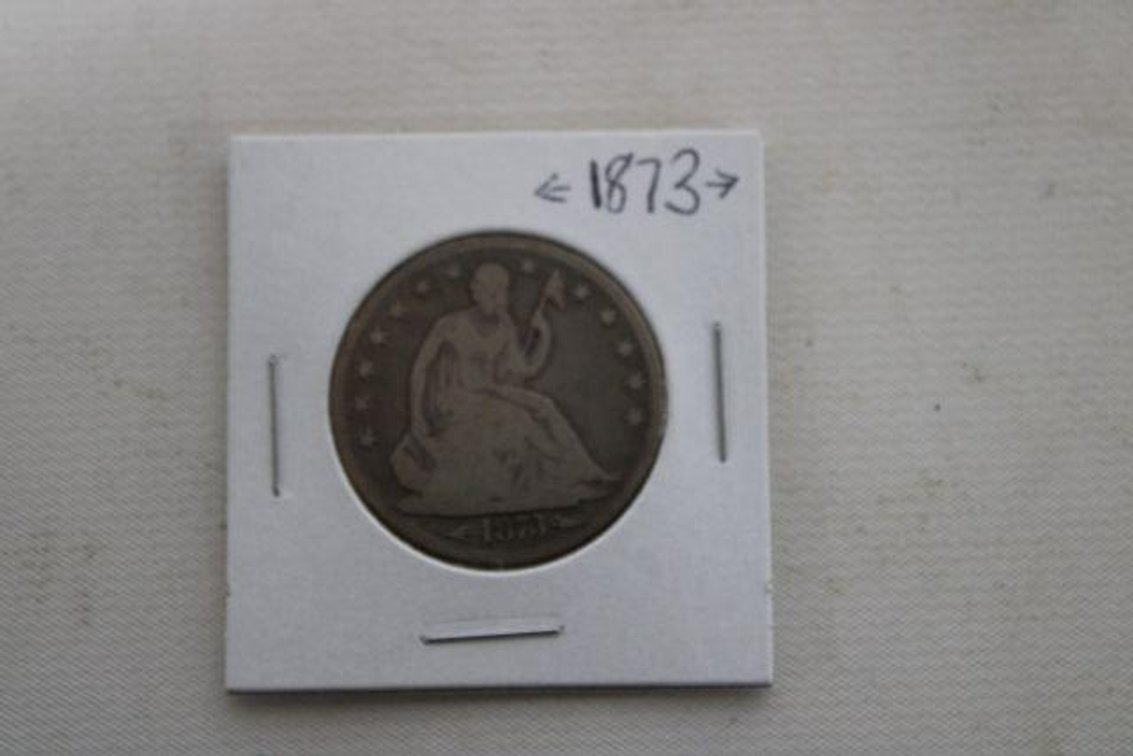 1873 SEATED LIBERTY HALF DOLLAR 