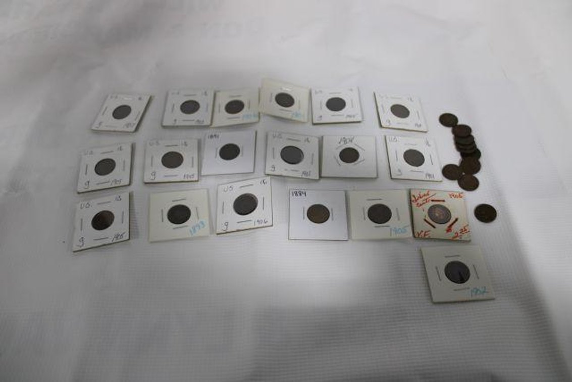 WHEAT AND INDIAN HEAD PENNIES