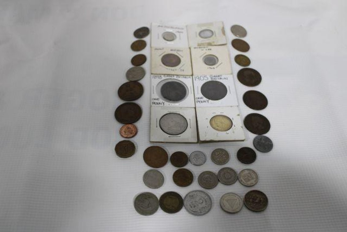 VARIOUS WORLD COINS