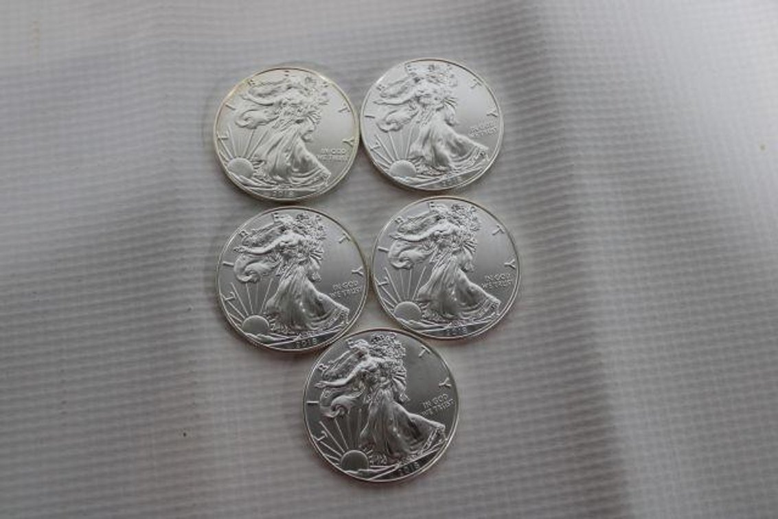 2018 AMERICAN EAGLE SILVER DOLLARS 