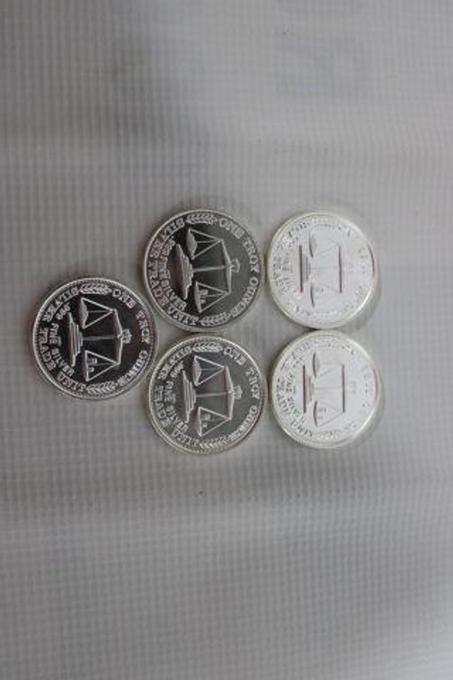 5 1 OZ SILVER COINS