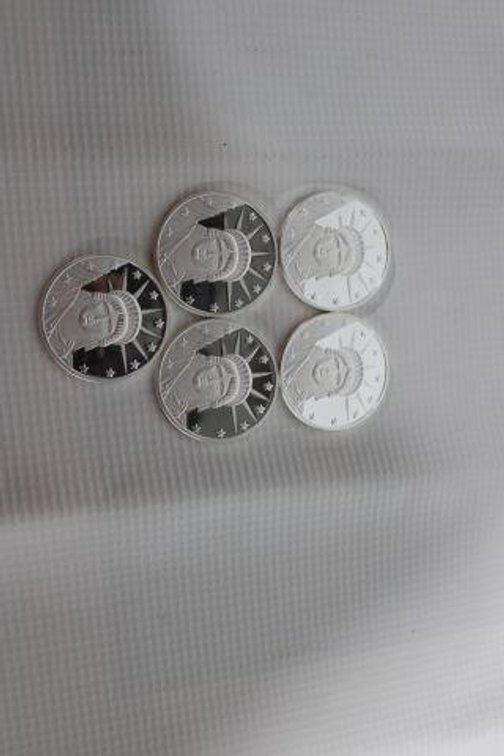 5 1 OZ SILVER COINS