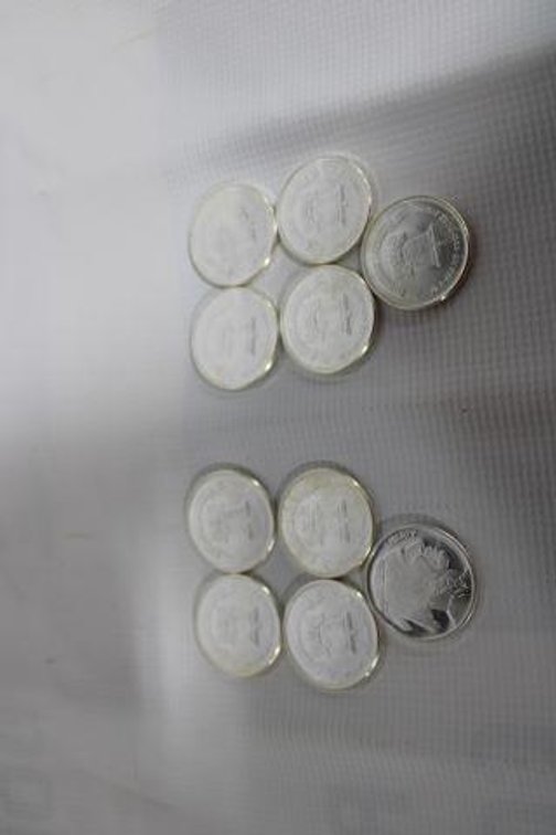 10 1 OZ SILVER COINS