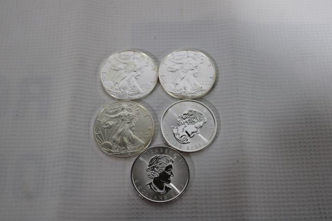 AMERICAN EAGLE AND CANADA $5 