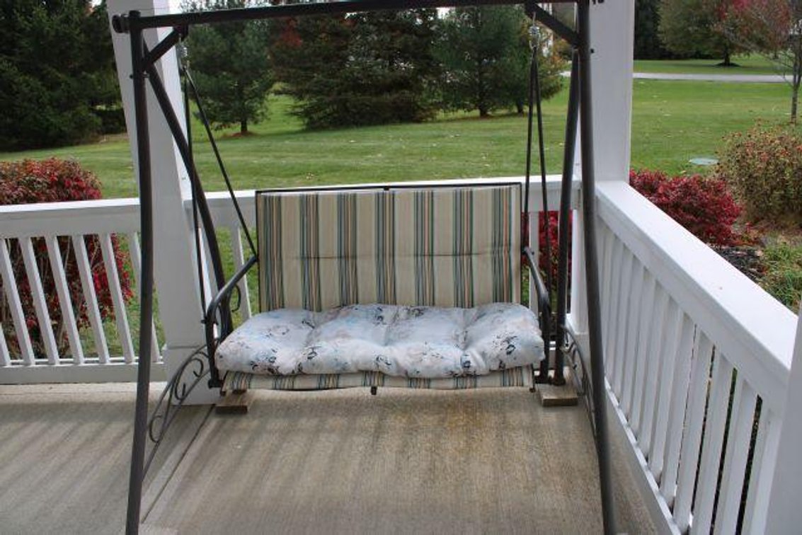 PORCH SWING AND FURNITURE