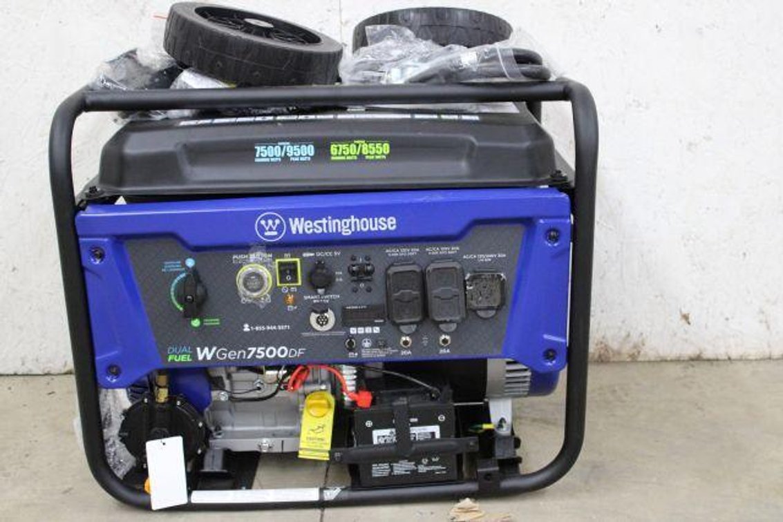 WESTINGHOUSE DUAL FUEL WGEN7500DF GENERATOR