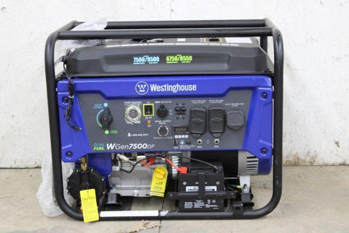 WESTINGHOUSE DUAL FUEL WGEN7500DF GENERATOR
