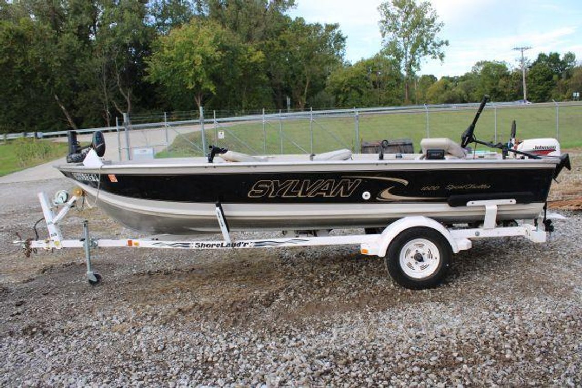 2000 SYLVAN 1600 SPORT TROLLER 17FT ALUMINUM BOAT