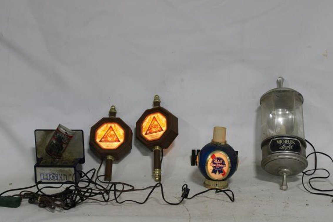 BEER MEMORABILIA LAMPS