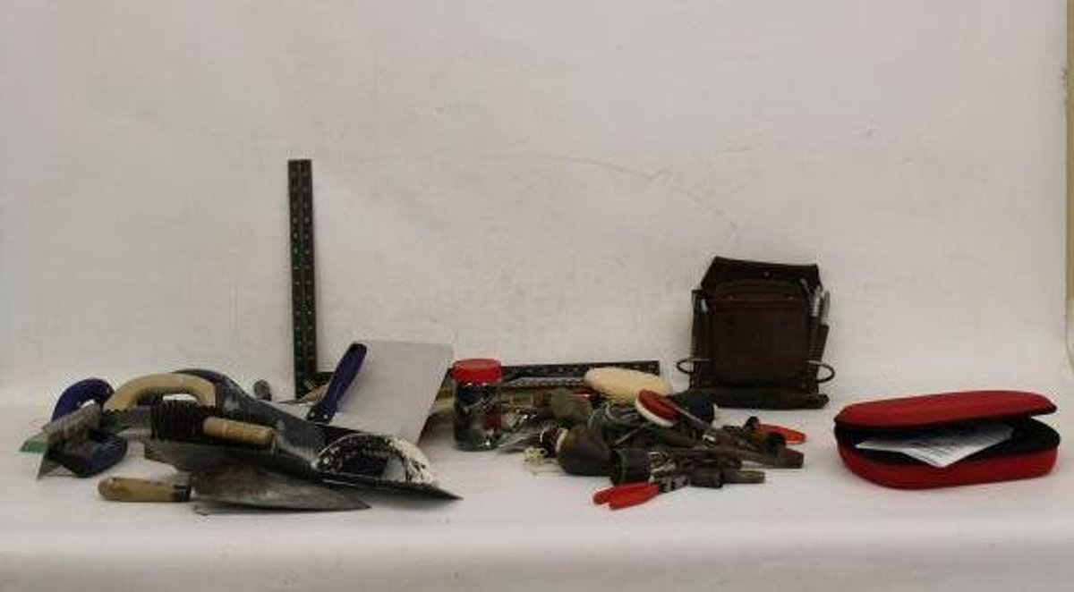 LASER LEVEL, SQUARE, MASONRY TOOLS