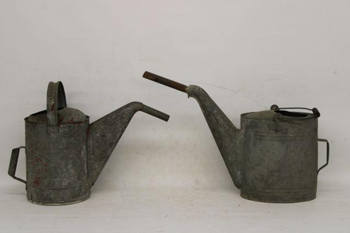 OLD GALVANIZED COOLANT CANS