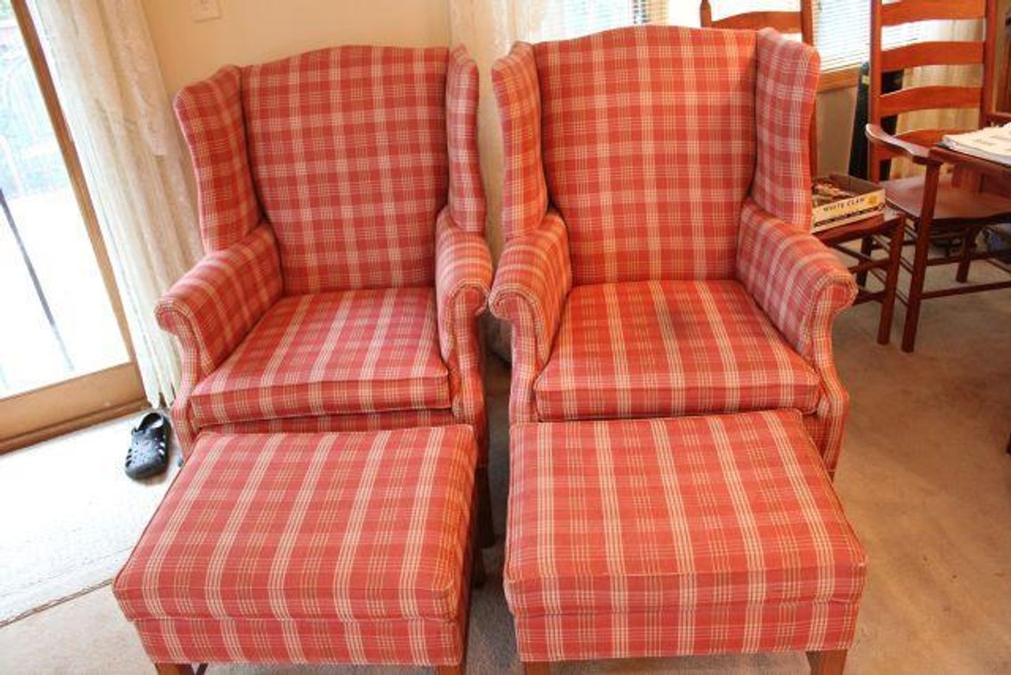 MATCHING CHAIRS W/ OTTOMANS