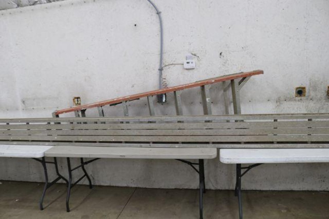 STEP LADDER AND WALK BOARD