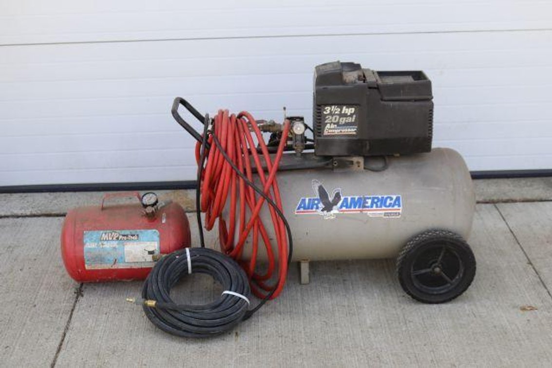 AIR AMERICA 20G AIR COMPRESSOR W/ OTHERS