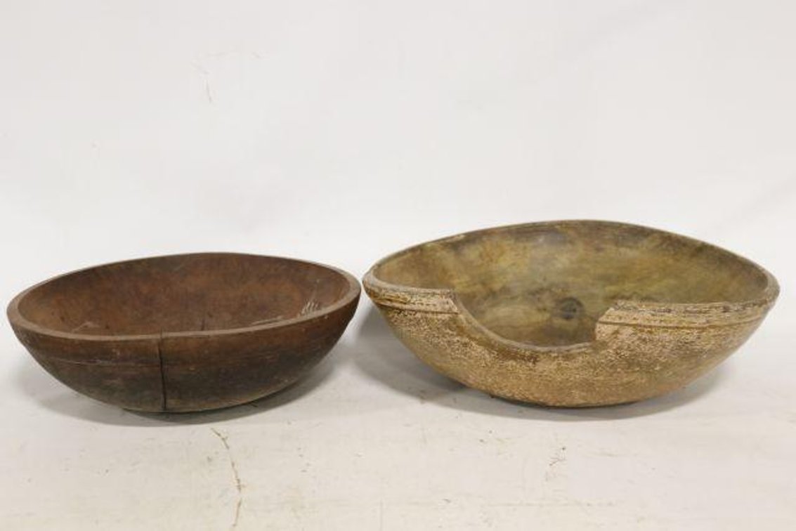 OLD WOODEN BOWLS