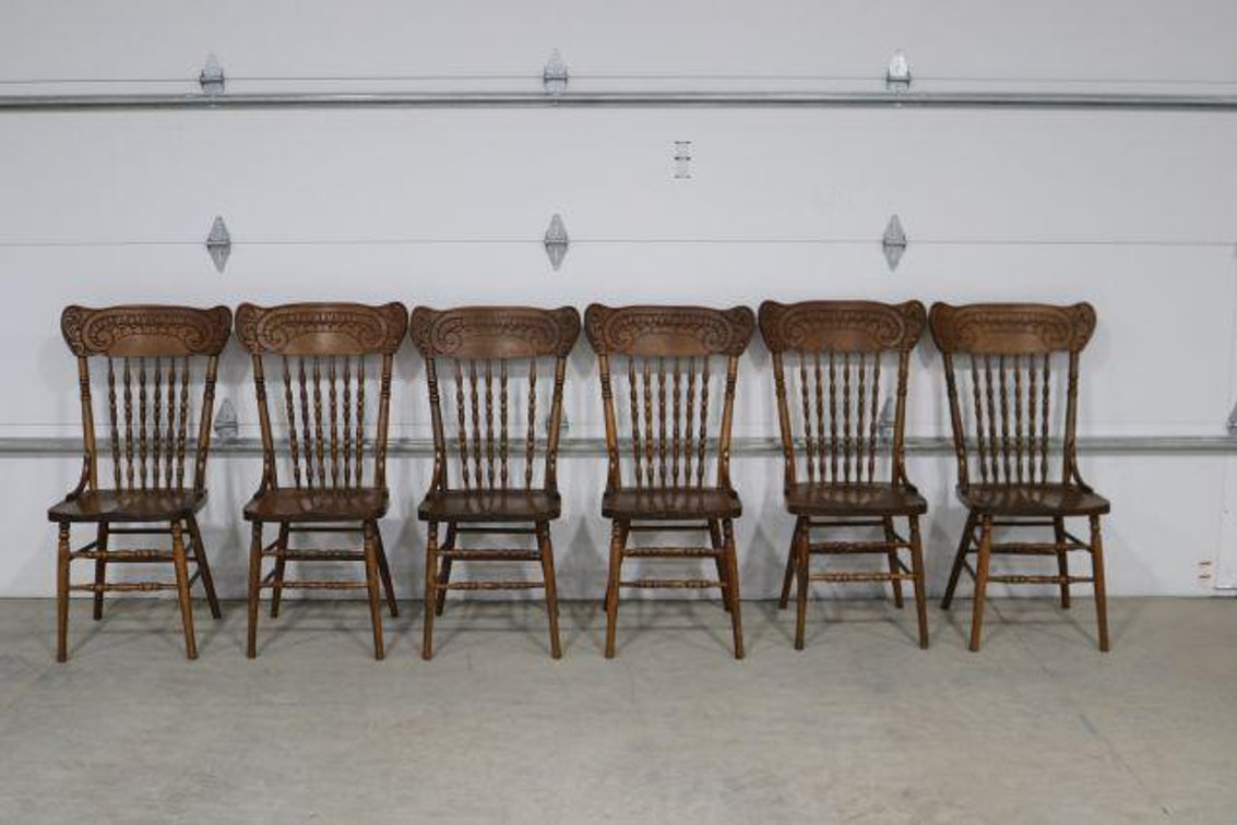  PRESS BACK CHAIRS