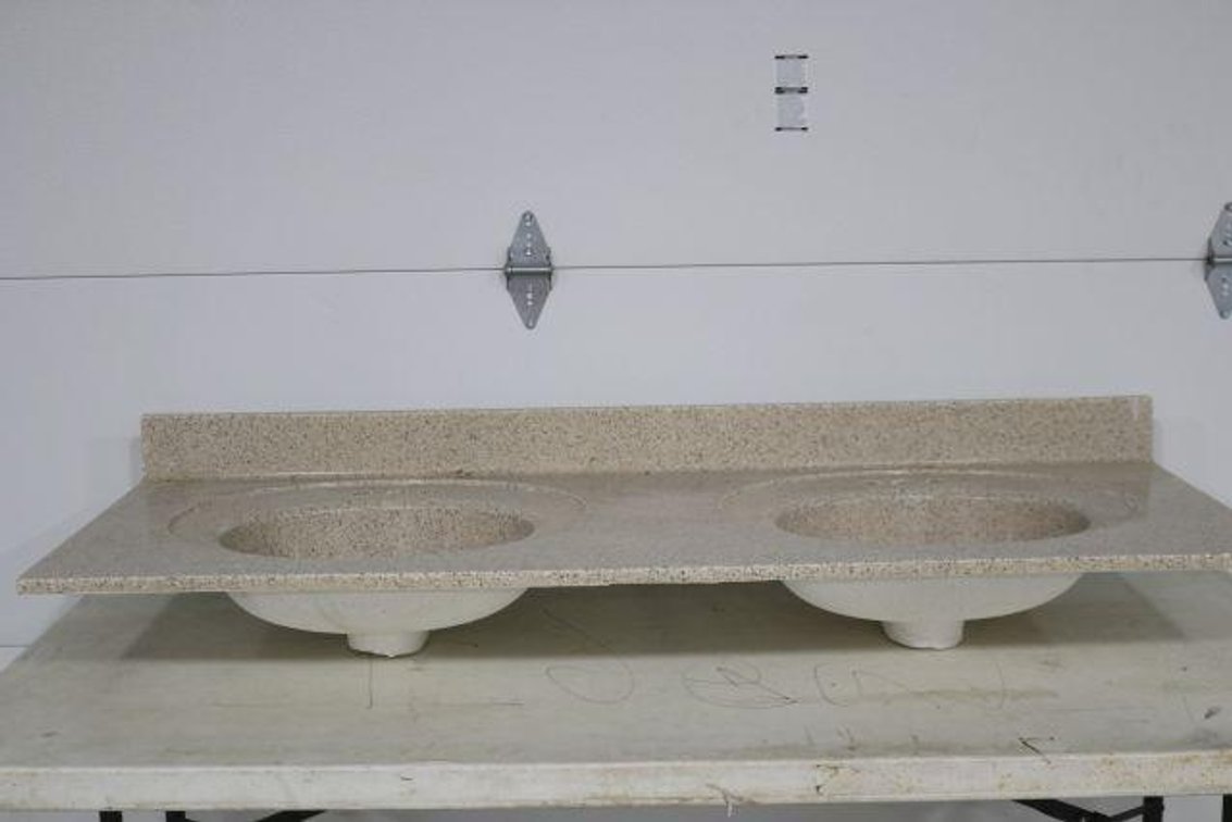DOUBLE BOWL SINK TOP