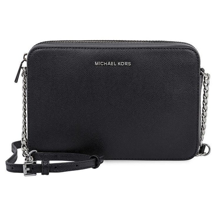Michael Kors Jet Set Charm Small NS Flat Crossbody with Pebble Embossed Leather.