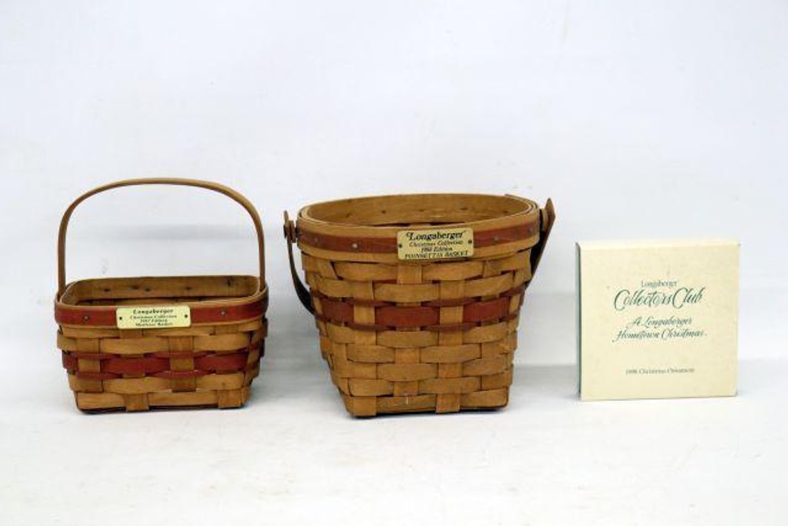 LONGABERGER CHRISTMAS COLLECTION BASKETS 