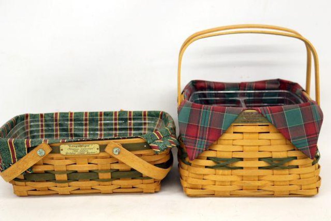 LONGABERGER CHRISTMAS COLLECTION BASKETS 