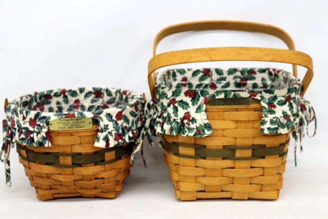 LONGABERGER CHRISTMAS COLLECTION BASKETS 