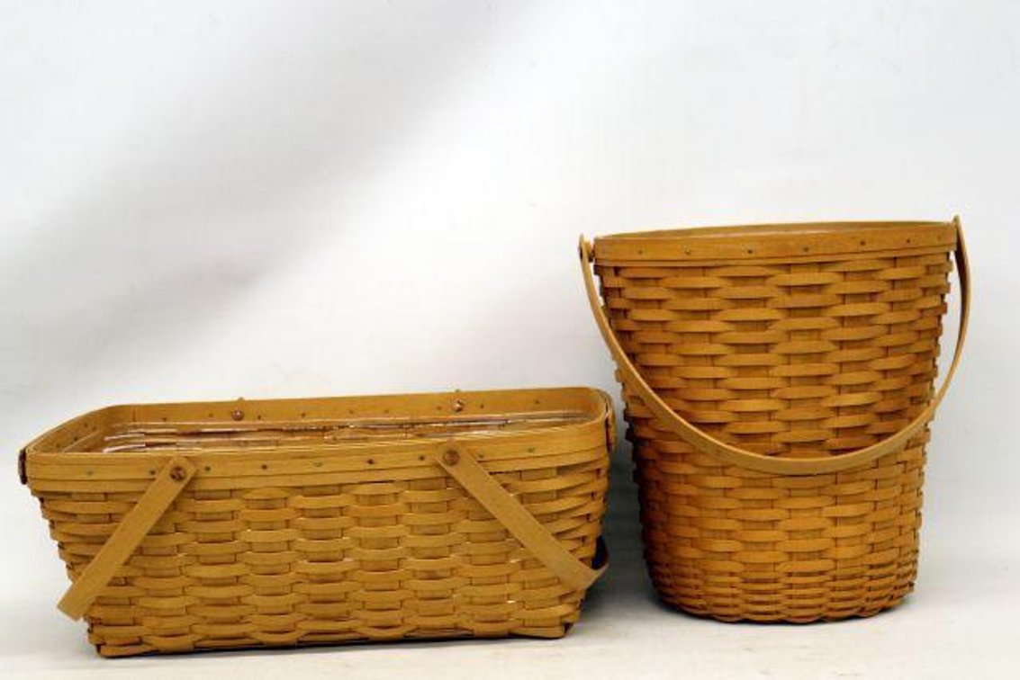 HOSTESS BANKERS WASTE AND HOSTESS TREASURE LONGABERGER BASKETS