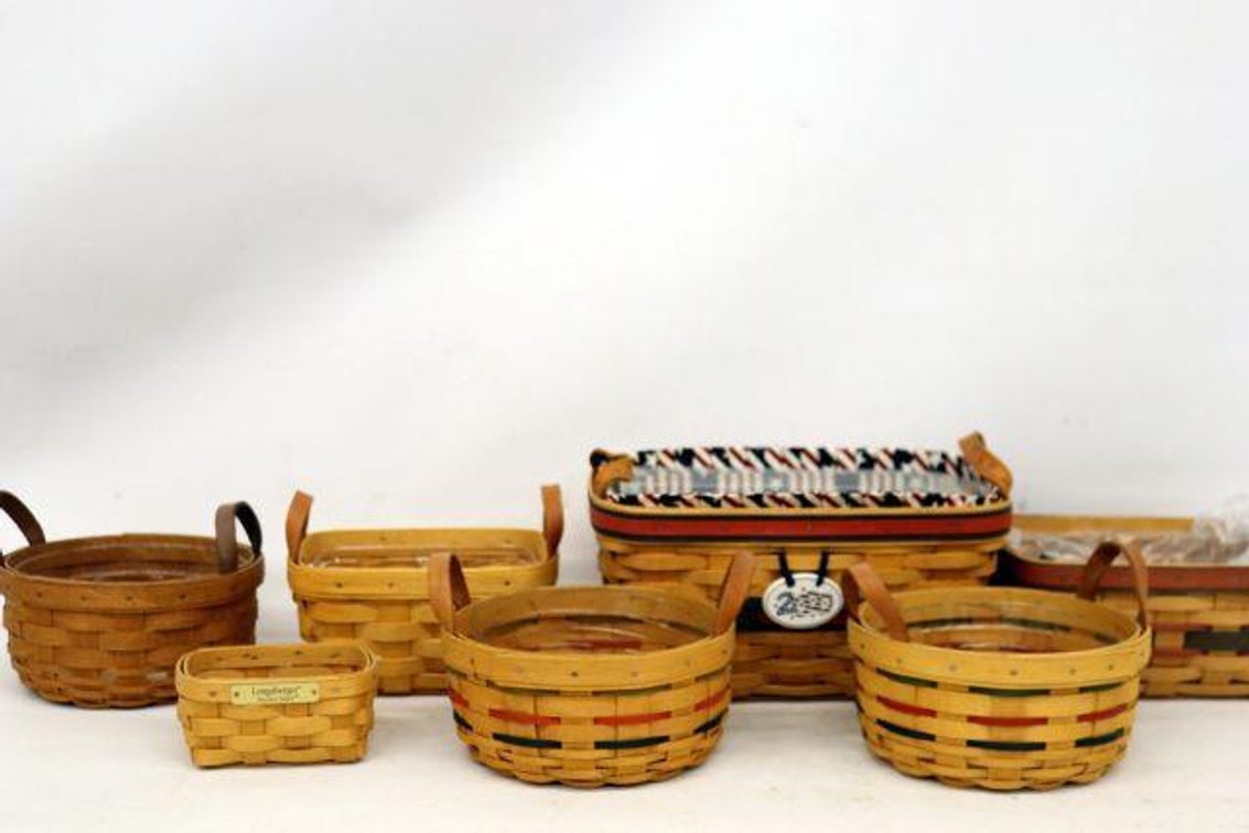 ASSORTED LONGABERGER BASKETS 