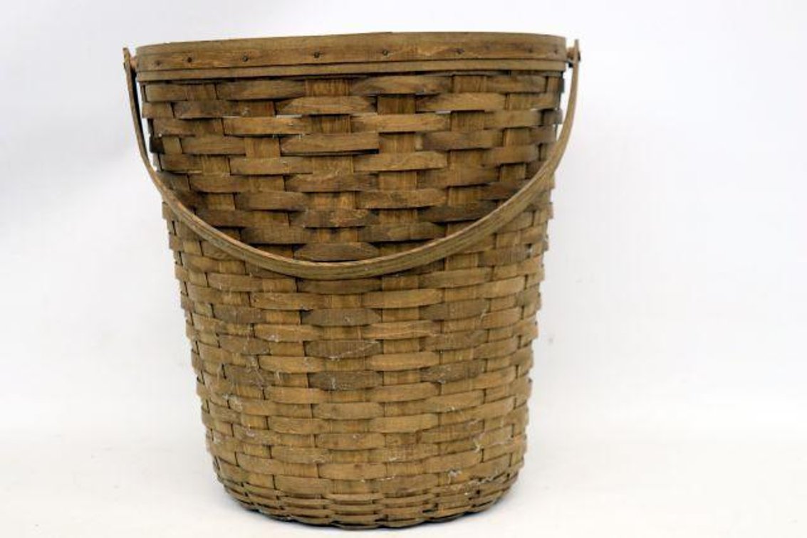LONGABERGER LARGE VINTAGE BANKERS WASTE BASKET