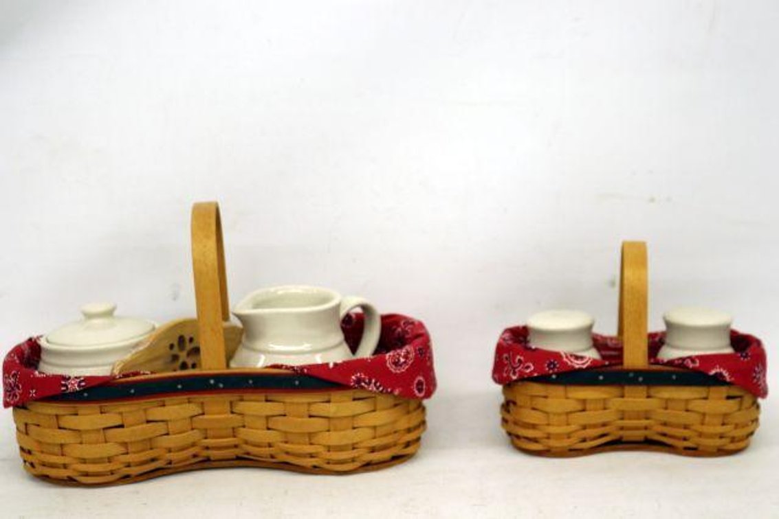 LONGABERGER SHAKER TAKER AND BARBEQUE BUDDY BASKET