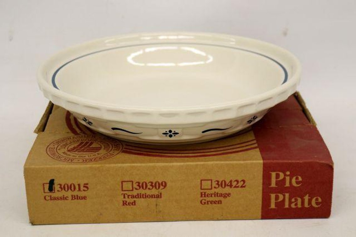 LONGABERGER CLASSIC BLUE PIE PLATE